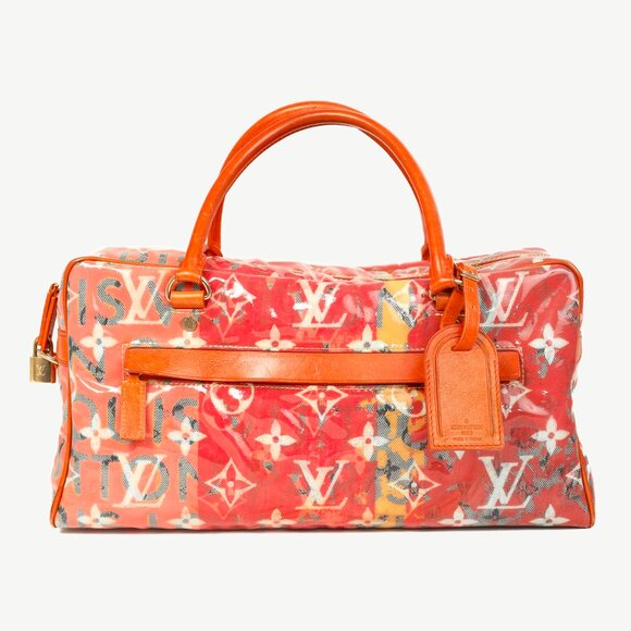 Louis Vuitton x Richard Prince SS/08 Runway Weekender PM Pink Monogram Pulp Bag - Picture 1 of 15